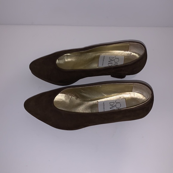 Joan & David Shoes Joan And David Vintage Brown Suede Pumps Hand made in Italy - Picture 4 of 7